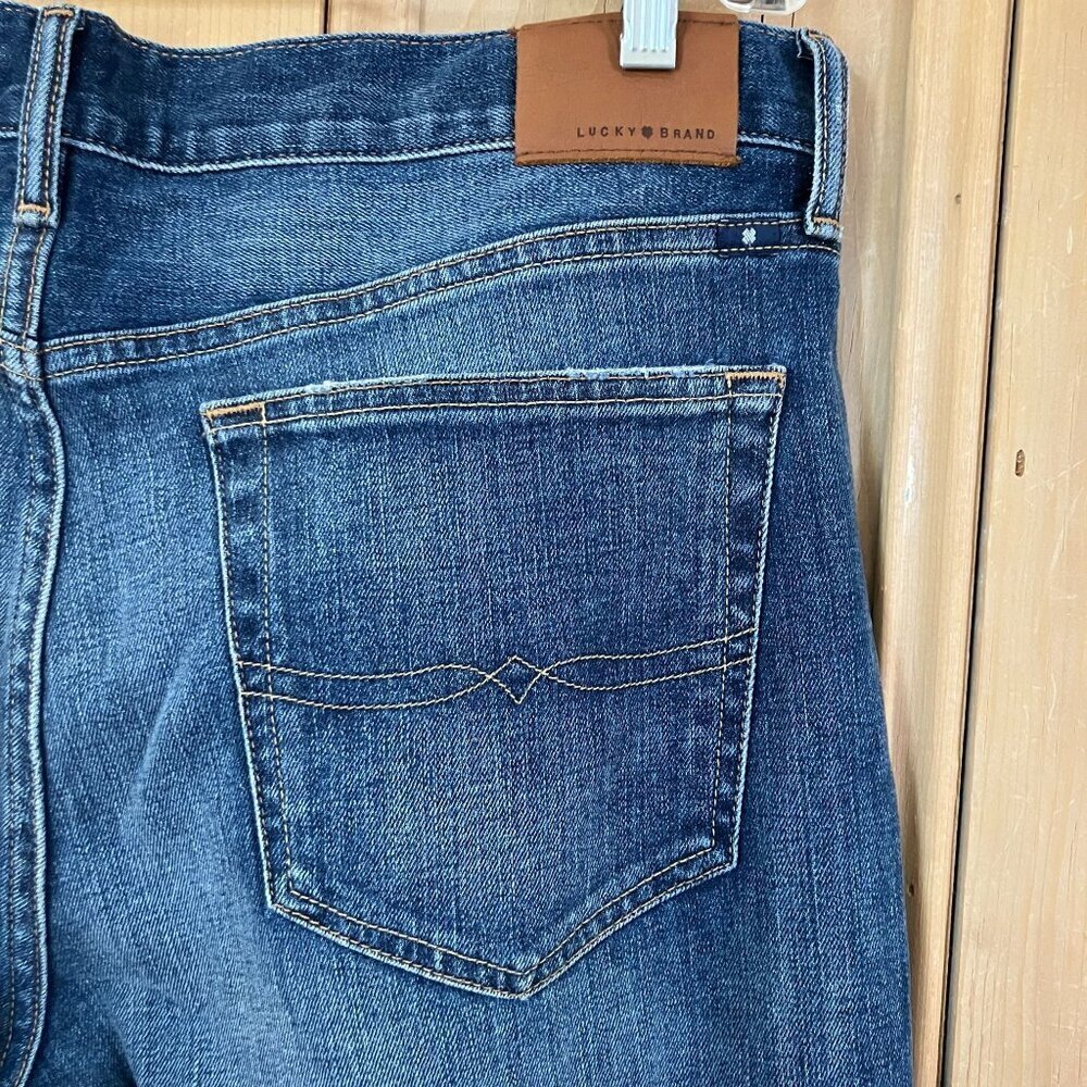 Lucky Brand 121 Mens Heritage Slim Straight Denim Jeans Size 38x30 Blue AN EXC - Picture 11 of 13